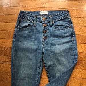 Madewell Size 26 9” High Rise Jeans